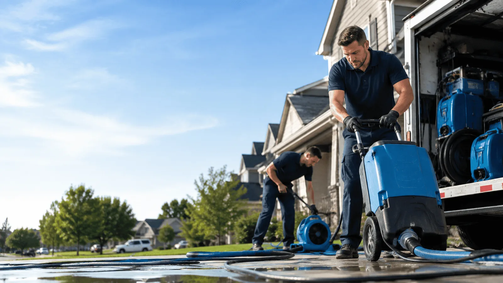 Dehumidification being performed in Princeville, HI